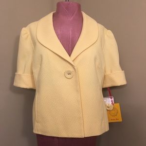 NWT Ruby Rd. Butter colored Size 16 cropped jacket